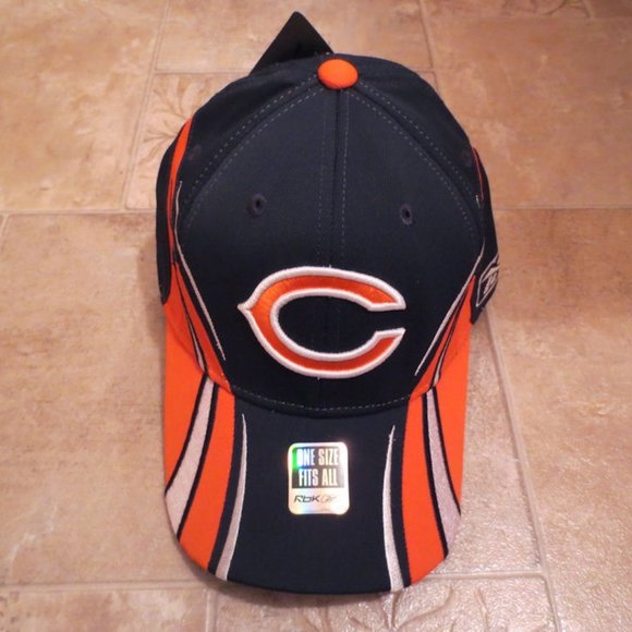 Reebok Other - NFL Chicago Bears Orange, Navy Blue, and White Baseball Cap Hat w/Logo TC58Z 145